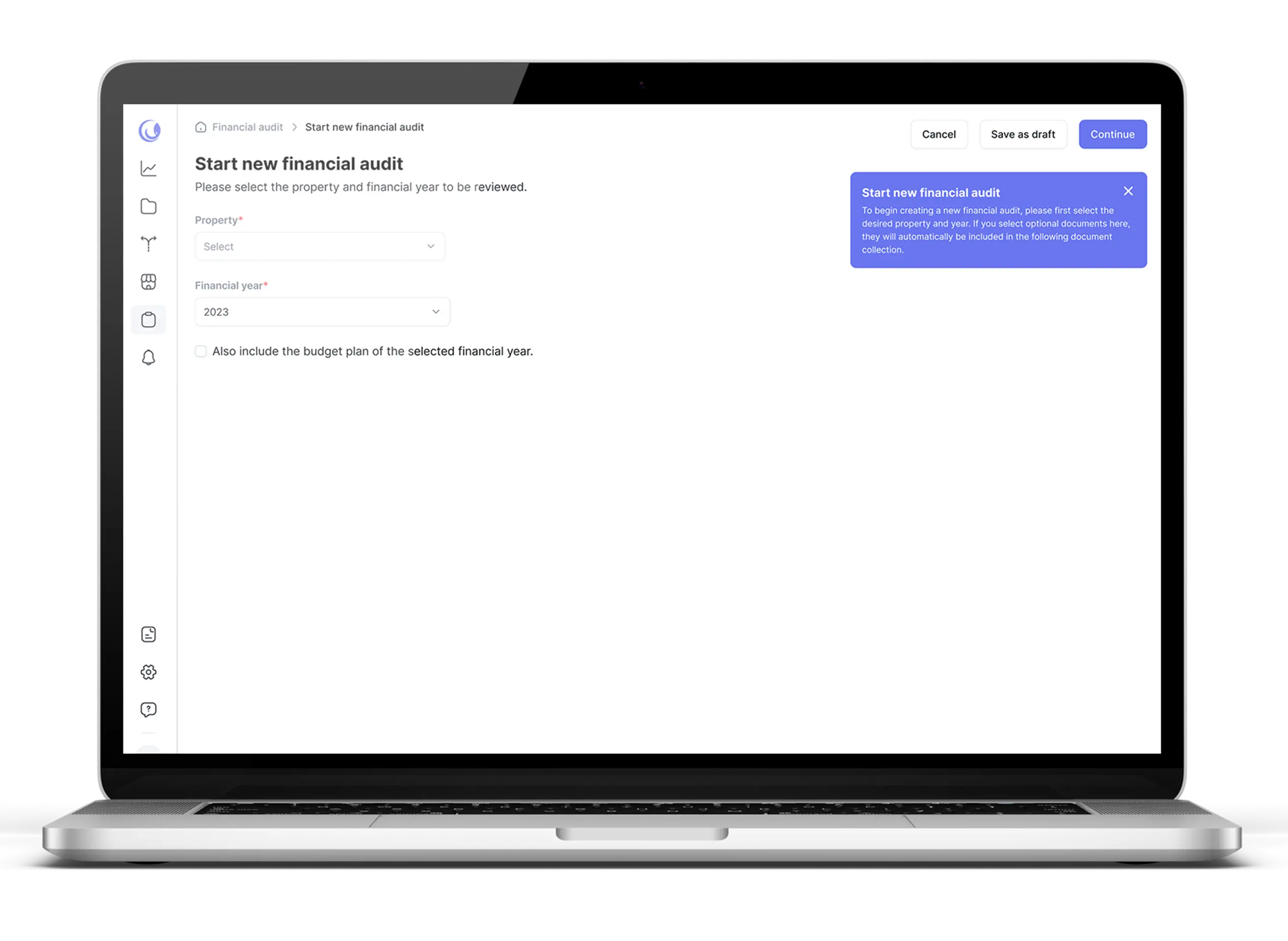 Laptop mit automatisierter Belegprüfung in octo